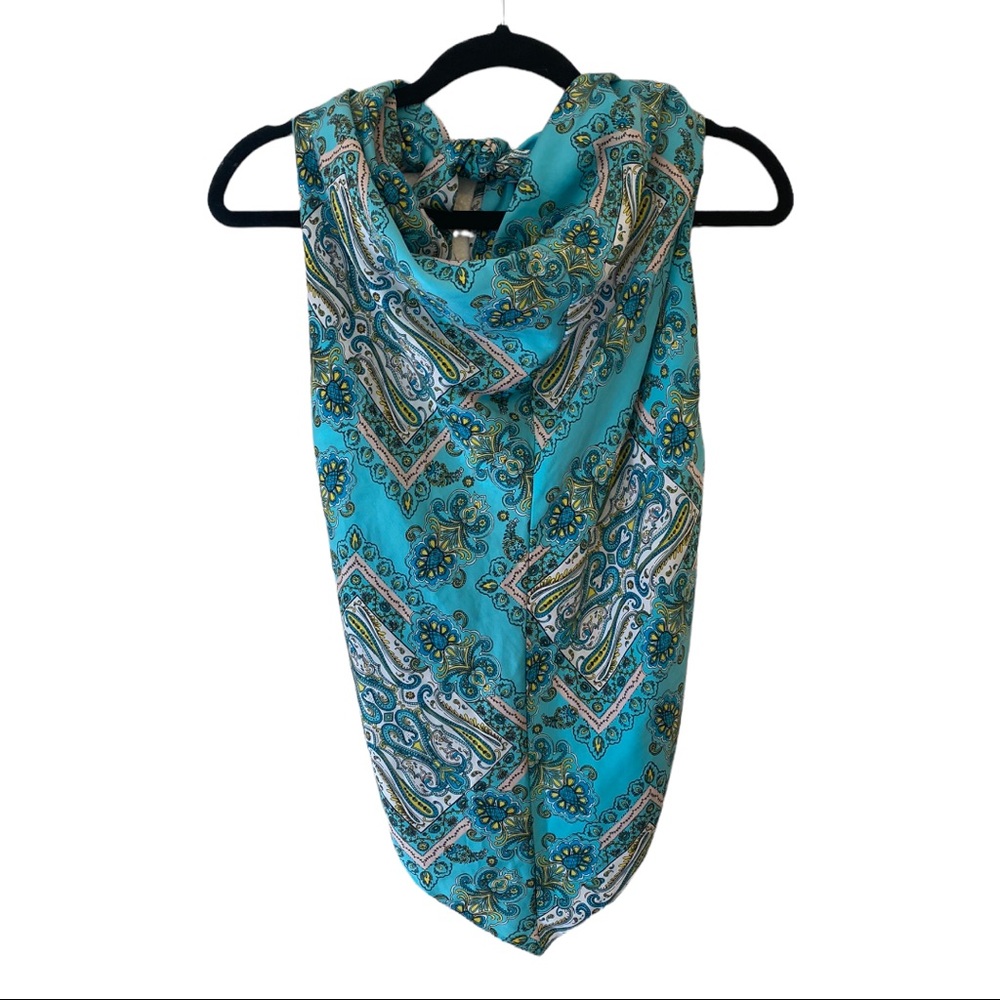 Victoria’s Secret Halter Top Size Large Paisley Print Silky Feel